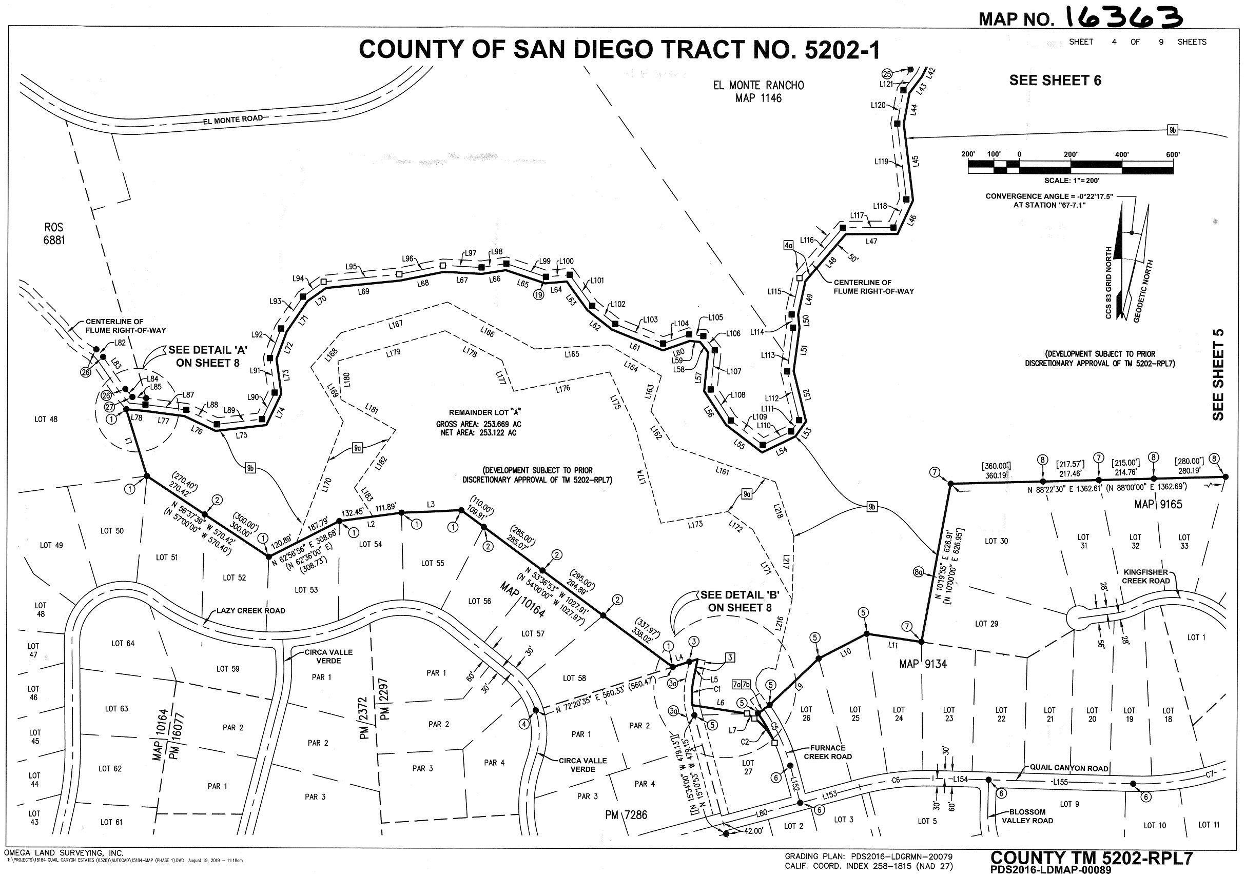 Subdivision Maps Omega Land Surveying Inc