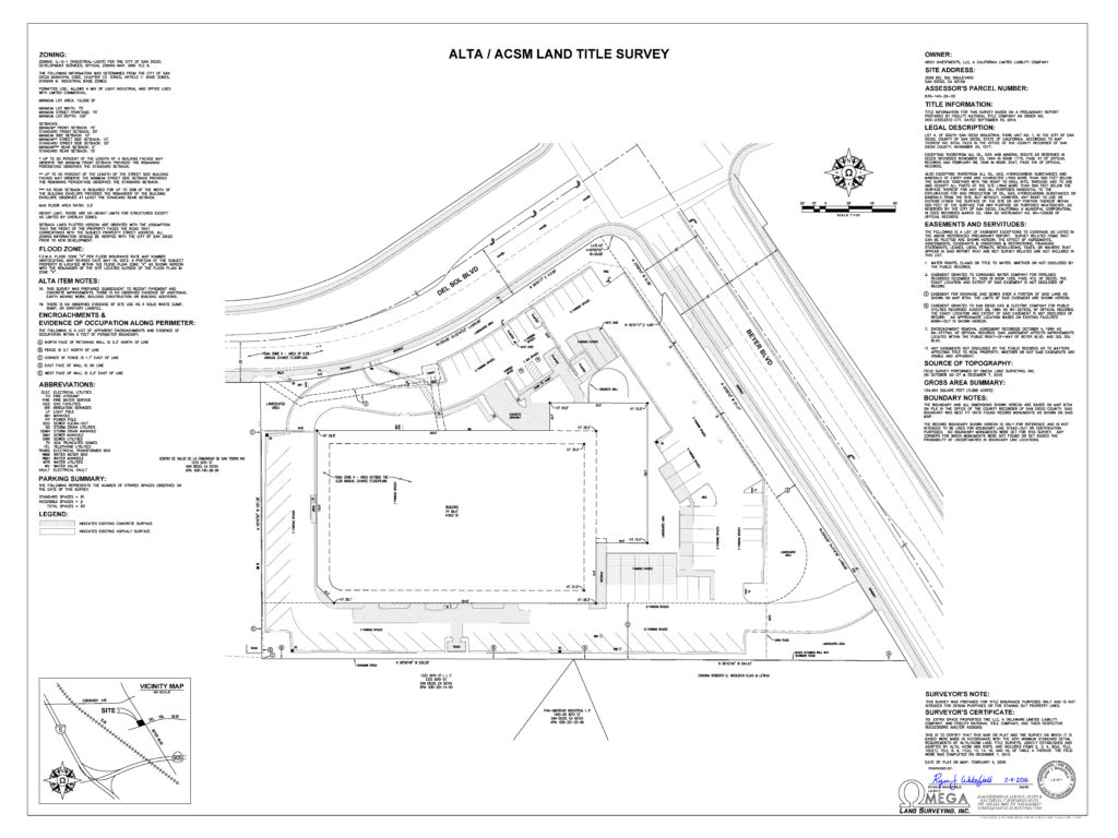 ALTA/NSPS Land Title Surveys | Omega Land Surveying, Inc.